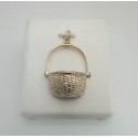 RA7234PCS Large Nantucket Basket with Plain Handle Charm